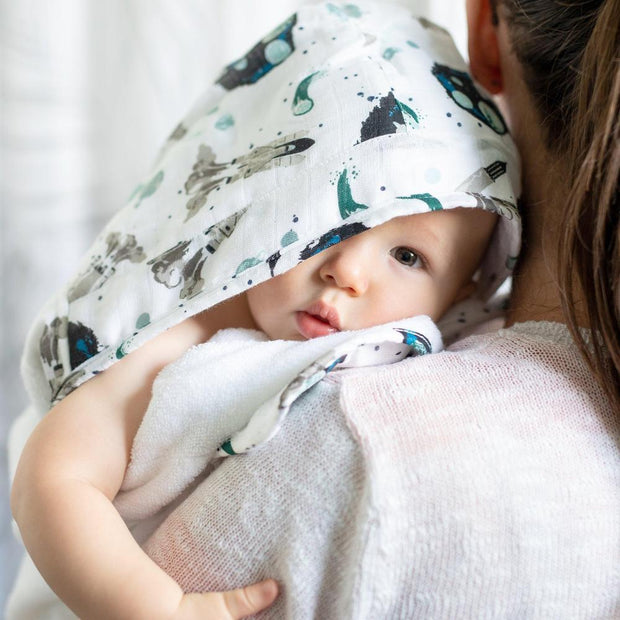 Toalla con capucha Bebe