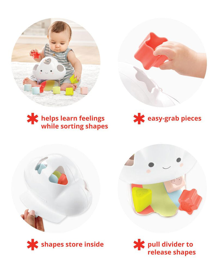 Silver Lining Cloud Shape Sorter