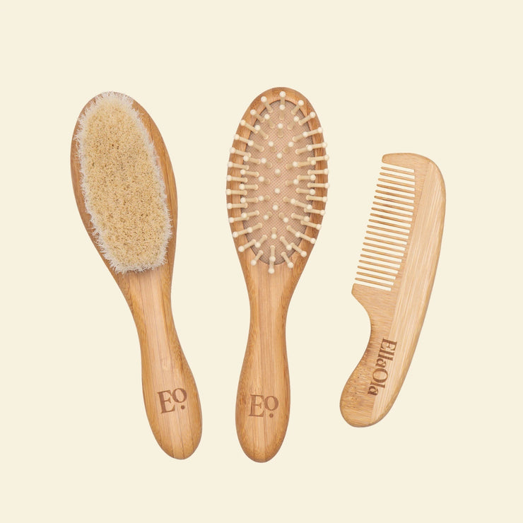 Bamboo Brush & Comb Set