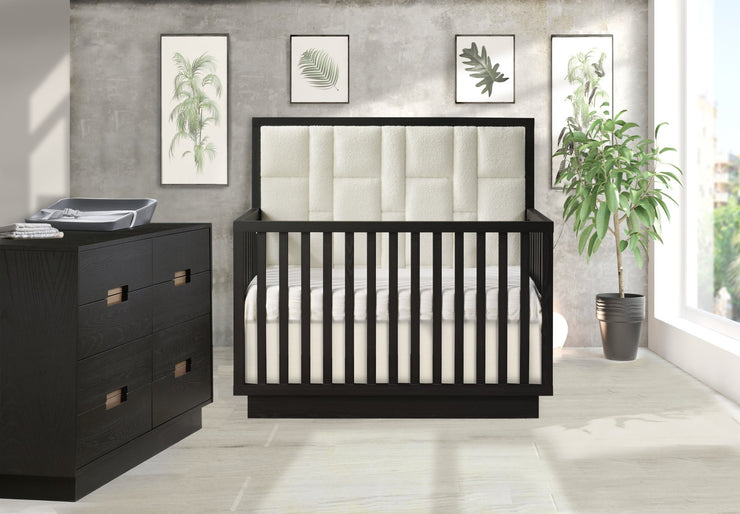 Como 5-in-1 Crib with Upholstered Panel