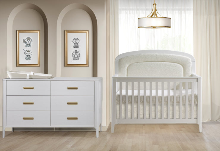 Palo 5-in-1 Crib with Upholstered Panel