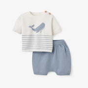 Whale Short Set