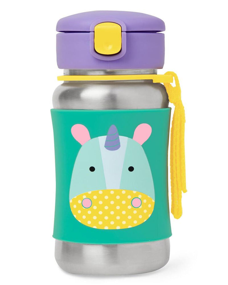 Zoo Stainless Steel Straw Bottle