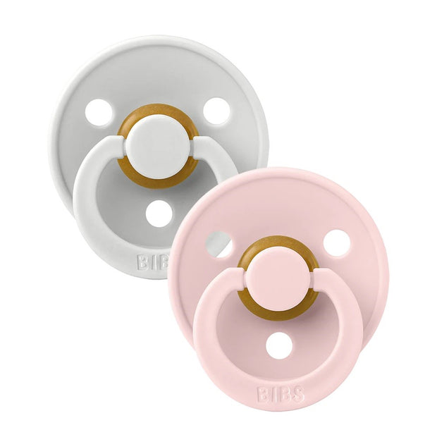 Colour Pacifier - Round - Natural Rubber Latex  (2-Pack)