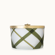 Plaid Candle