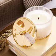 Frosted Wood Grain Candle