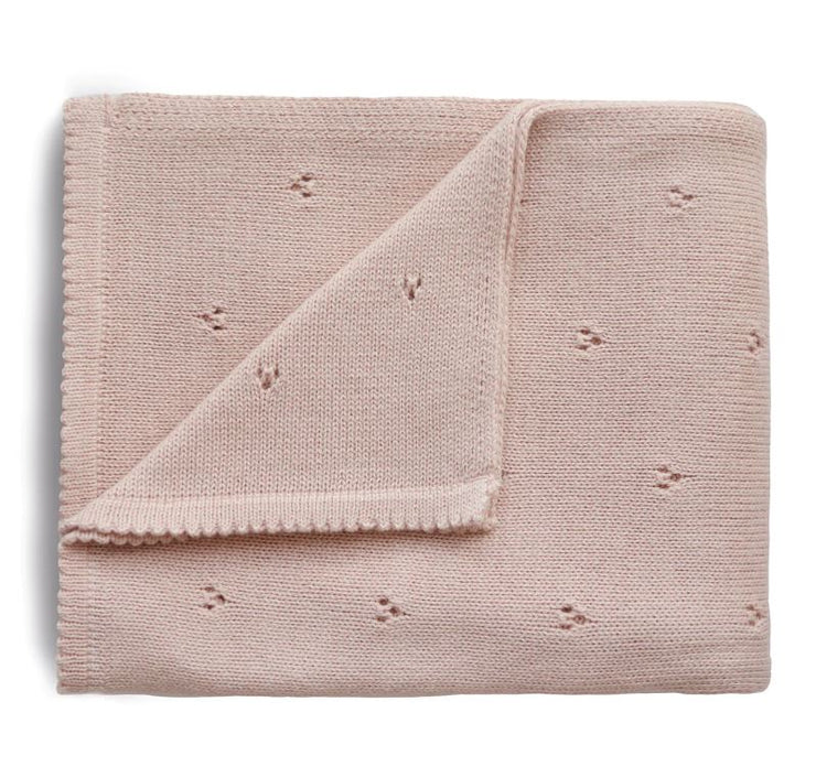 Pointelle Baby Blanket